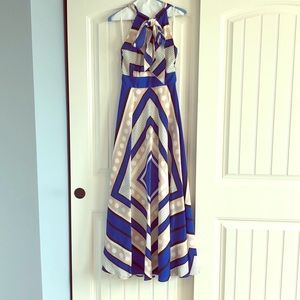 COPY - Eliza J print halter maxi dress